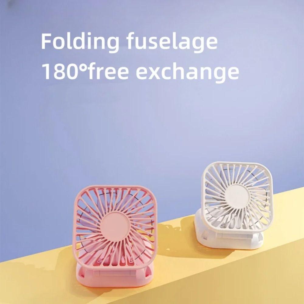 ABS Handheld Fan USB Cooling Fans New Folding Halter Fan  Girls
