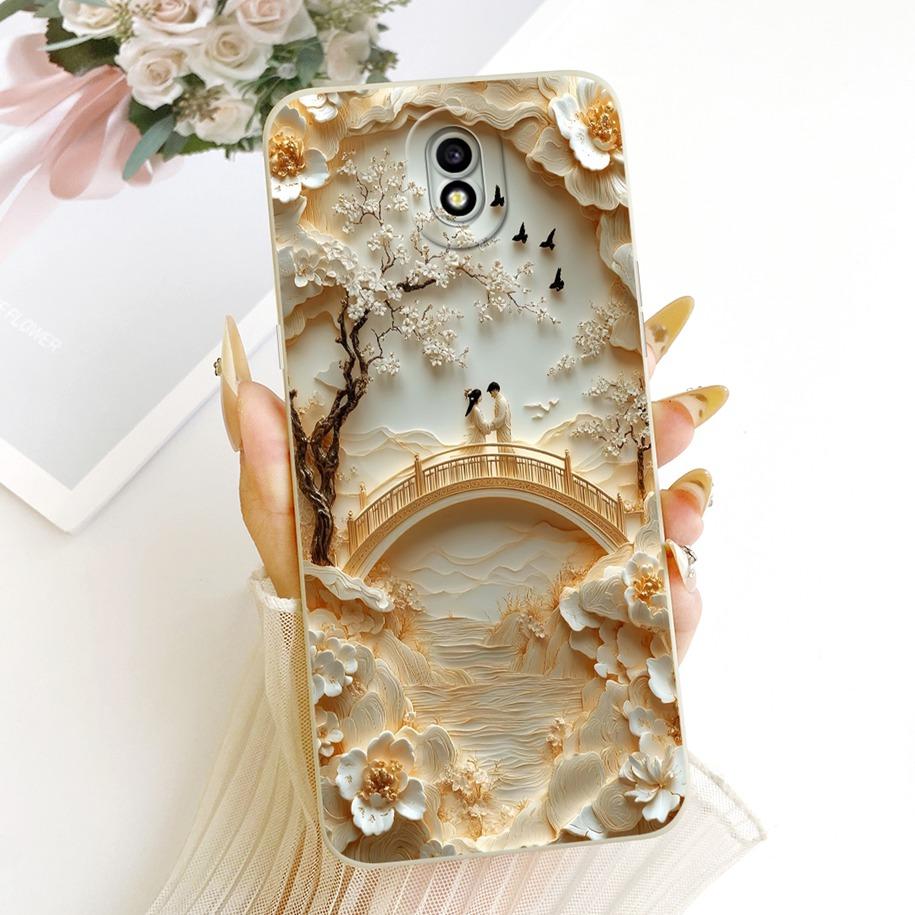 Shockproof Cover For Samsung Galaxy J3 2017 J330F / J5 Pro 2017 J530F / J7 Pro 2017 J730F Case Fashion Painted Soft Silicon Capa