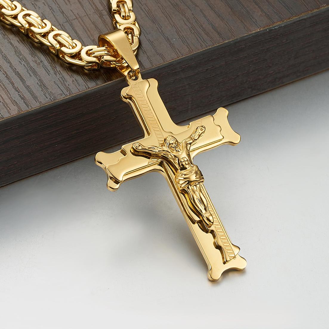 Vintage Classic Jewelry Cross Pendant, European and American Multi-layer Pendant, Jewelry Men s 2026 45cm