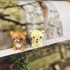 Kawaii Rilakkuma Easy Bear Phone Rope Chain Keyrings Lazybear Doll Keychains Bag Key Pendants Gift