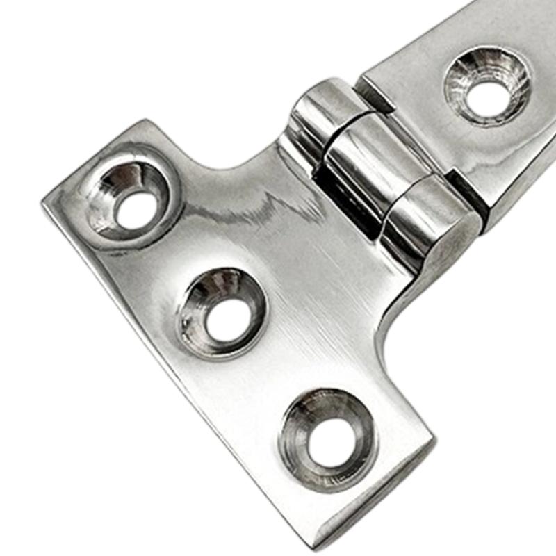 2 Stück Stahl T Scharnier Starkes Türscharnier Korrosionsbeständiges Metallscharnier für Außenbereich Marine Schrank Möbelbeschläge