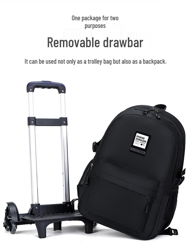 Wasserabweisender Trolley-Rucksack für die Klassen 3-6: Geräumig, mit Rollen, für Grundschüler