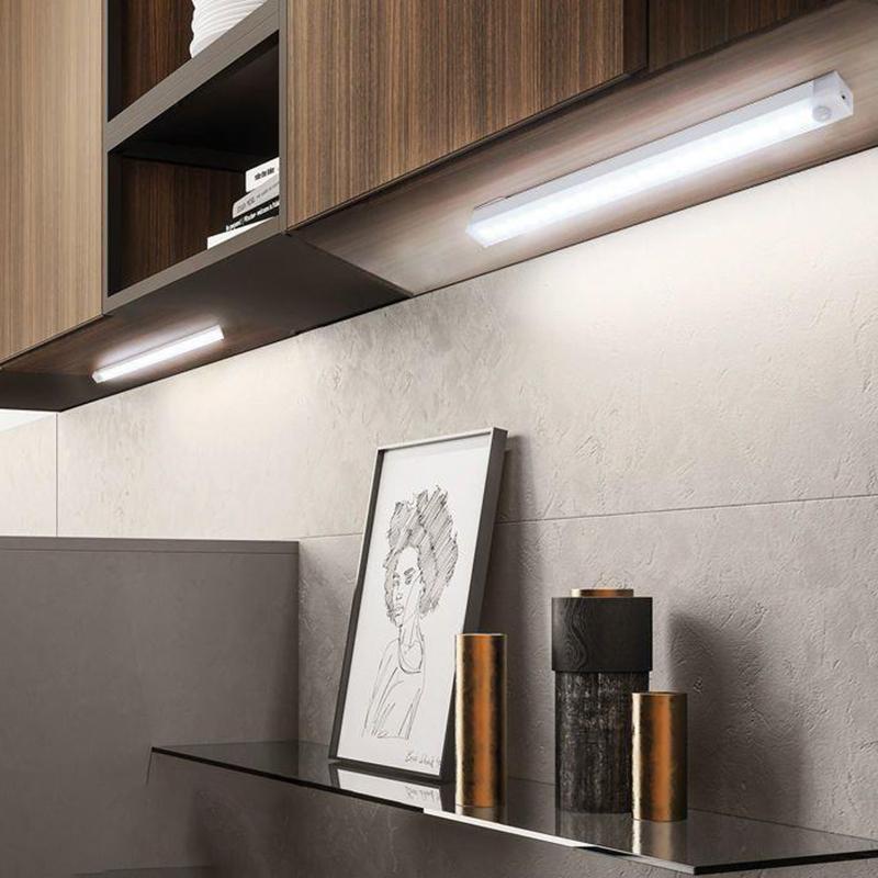 LED Intelligent Body Sensor Cabinet Light USB Charing Night Light Rechargeable For Kitchen Closet Cabinet Wine Cooler Bedroom