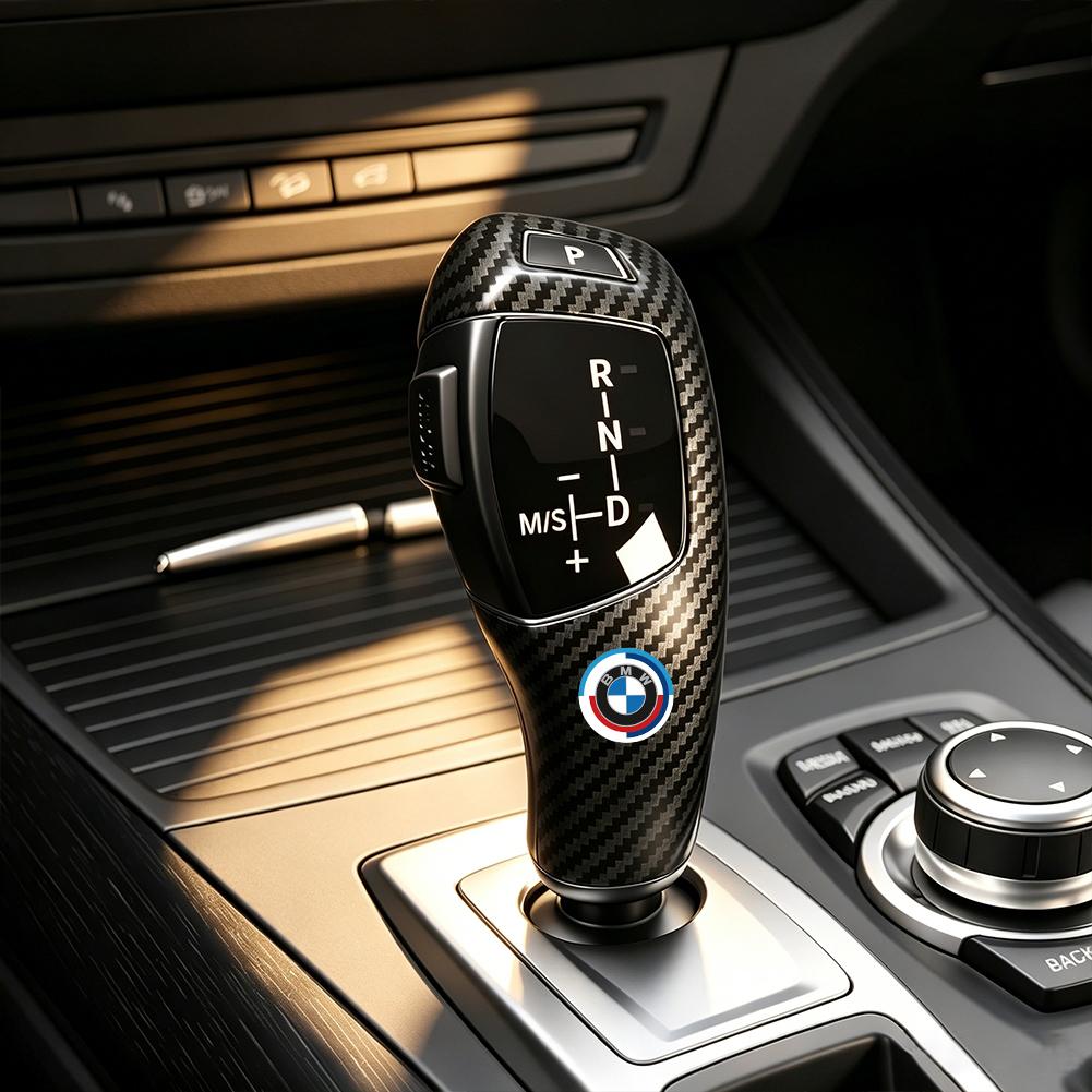 ABS Carbon Fiber Center Console Gear Shift Knob Trim Cover Accessories Stickers For BMW G80 G06 G07 G42 G14 G15 G16 F82 F20 F21 PCVHD1