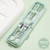 7/10/12/16/22/35pcs Nail Knife Set Stainless Steel Beauty Set Zipper Bag Manicure Knife Planer Nail Pliers Manicure Tools