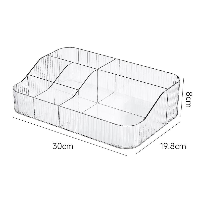 Luxury Large Capacity Transparent Makeup Organizer Box for Lipstick and Brush Storage