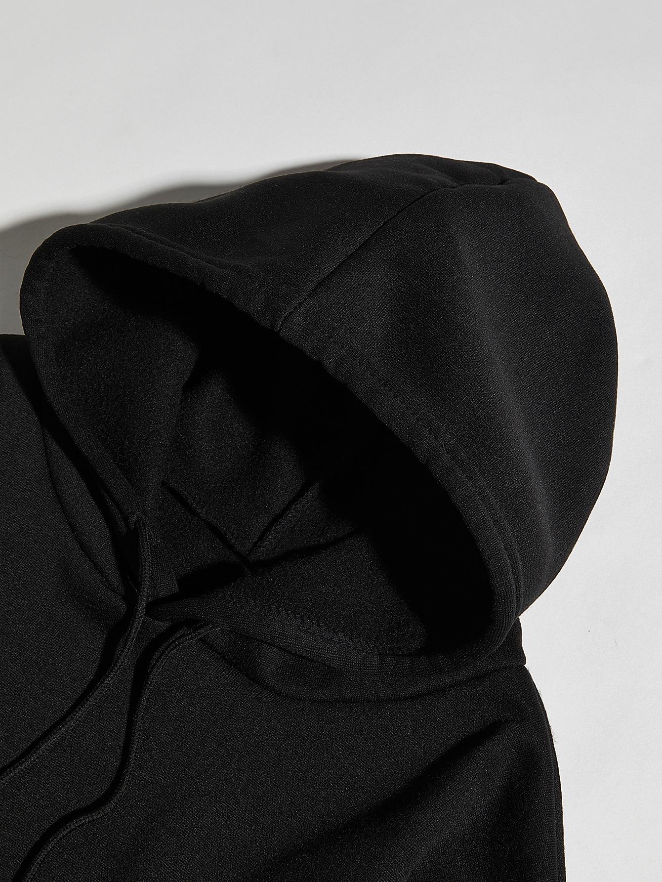 Толстовка с капюшоном и рукавами на плечах — фото 5