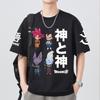 T-shirt en coton à manches courtes imprimé Dragon Ball Z Son Goku Vegeta Unisexe Vêtements pour femmes Harajuku Yk Tee Vintage Décontracté Tops