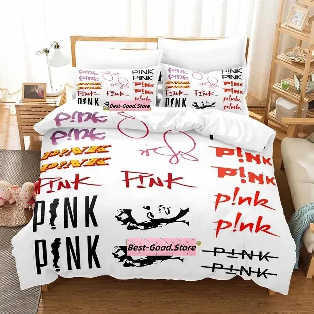 Pink Singer Tour Bedding Set Single Twin Full Queen King Size Bed Set Adult Kid Bedroom Duvetcover Sets Anime Bed Sheet Set