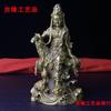 Antique Alloy Buddha Statue Collection Free Guanyin Home Desktop Decorative Crafts Decoration Sitting Style Avalokitesvara