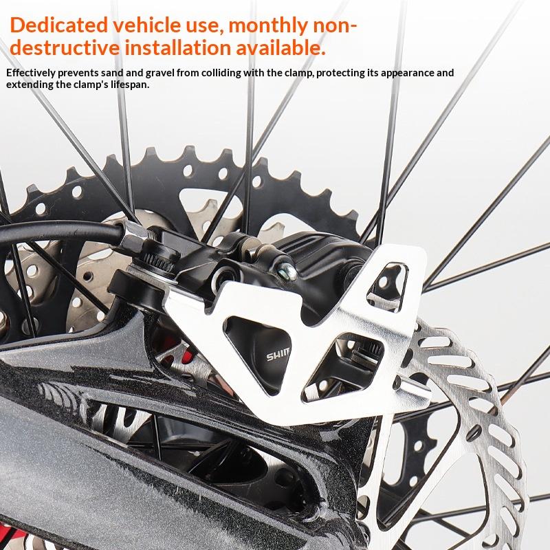 Cnc Aluminum Alloy Mountain Bike Rear Caliper Guard Plate Rear Brake Pump Protector Pump Protective Cover Easy Install