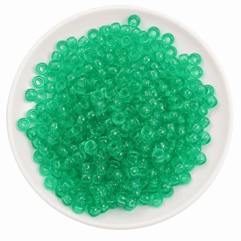 Handmade Bracelet Beads Acrylic Large Hole Barrel Beads Pony Beads Weaving Handmade Diy Bracelet Plastic Beads Jewelry Accessories Beads Loose Beads