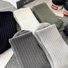Șosete Bărbați Culoare Uni Negru & Alb, Lungime Medie - Anti-Miros, Absorbante, Respirabile, Design Sportiv Trendy pentru Băieți