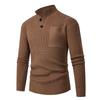 Korean Sweater Men's Winter Japanese Retro Thread Jacket Pullover Thermal Inner Layer Base Knitted Sweater