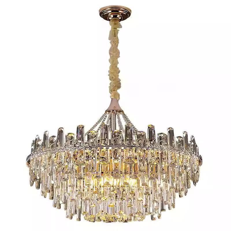 Luxury Postmodern Crystal Chandelier: Elegant Pendant Light for Living Room, Luxury Villa, or Trendy Restaurant