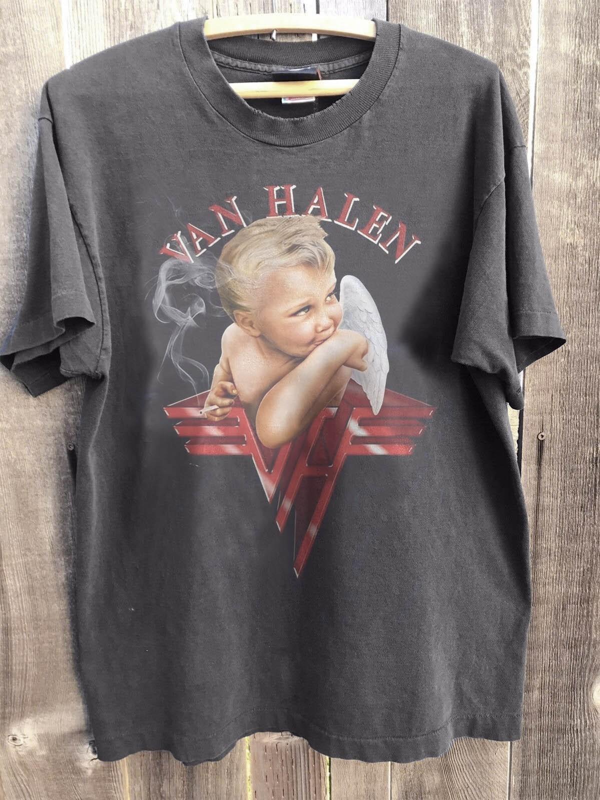 NEW! Van Halen 1984 Album Rock Band Charcoal T-shirt Size S-5XL XXXXL