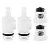 Routine Pool Cleaner Maintenance Pressure Relief Replacement Part Set, Plastic Body and Spring-Loaded Insert for Backyard Pool Equipment Care