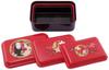 Skater Bento Fluffy Serving Lunch Sealable Storage Set of Studio Ghibli Spirited Away Dark Boxes, Boxes, Containers, Containers, 3, Microwaveable,
