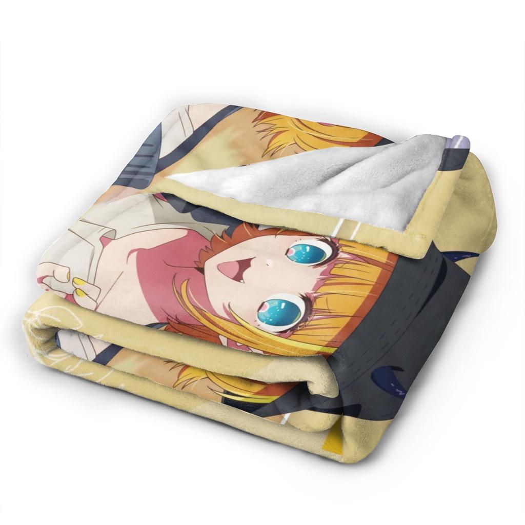 Anime Oshi No Ko Mem-Cho Plush Blanket Boy Girl  Flannel Throw Blanket For Outdoor Super Warm Design Quality Bedspread Gift