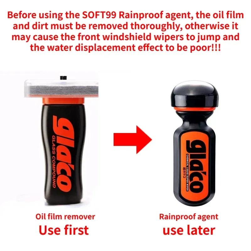 Soft99 Japan Glaco Windshield Oil Film Removal Durable Rain Repellent Antirain Coating Anti-rain Treatment Universal