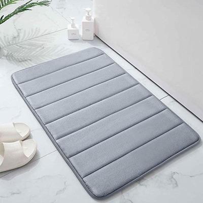 Verdickte Korallenfleece Badezimmer-Bodenmatte - Saugfähige, rutschfeste Fußmatte für Eingang & Toilette