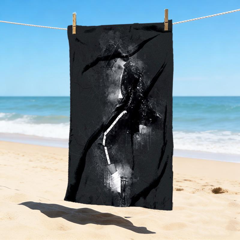 Michael Jackson Stylish Digital Printing Beach Towel Quickdrying Absorbent Blanket For Beach Pool Gym Travel
