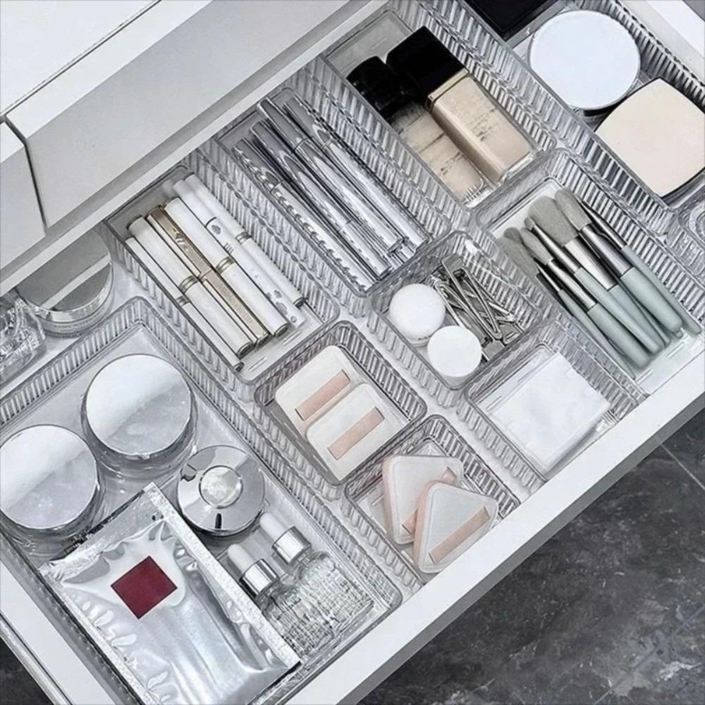 Transparent Makeup Storage Box Makeup Organize Cosmetic Organizer  Desktop