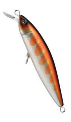 SPRIMO RONS Floating 9F Δόλωμα Τσιπούρας Minnow S Πορτοκαλί Ron's (11 Κάθετη γραμμή)