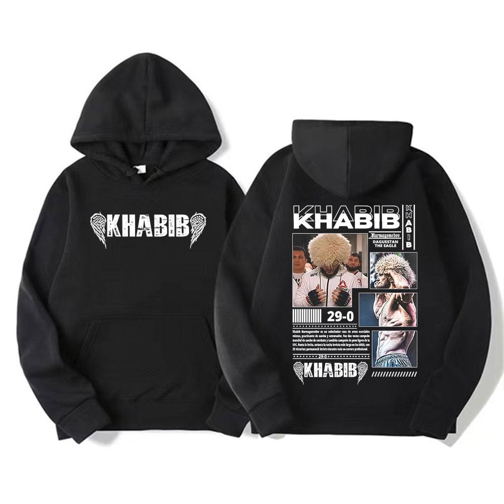 Felpe Grafiche Khabib Nurmagomedov Abbigliamento Uomo Harajuku Retro Manica Lunga Pullover Gilet Felpa Oversize