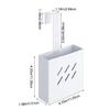 Adjustable Toilet Cistern Cleaning Tablets Holder Practical 304 Nonrust Steel Mount No Tools Needed Secure Water Tanks Fit