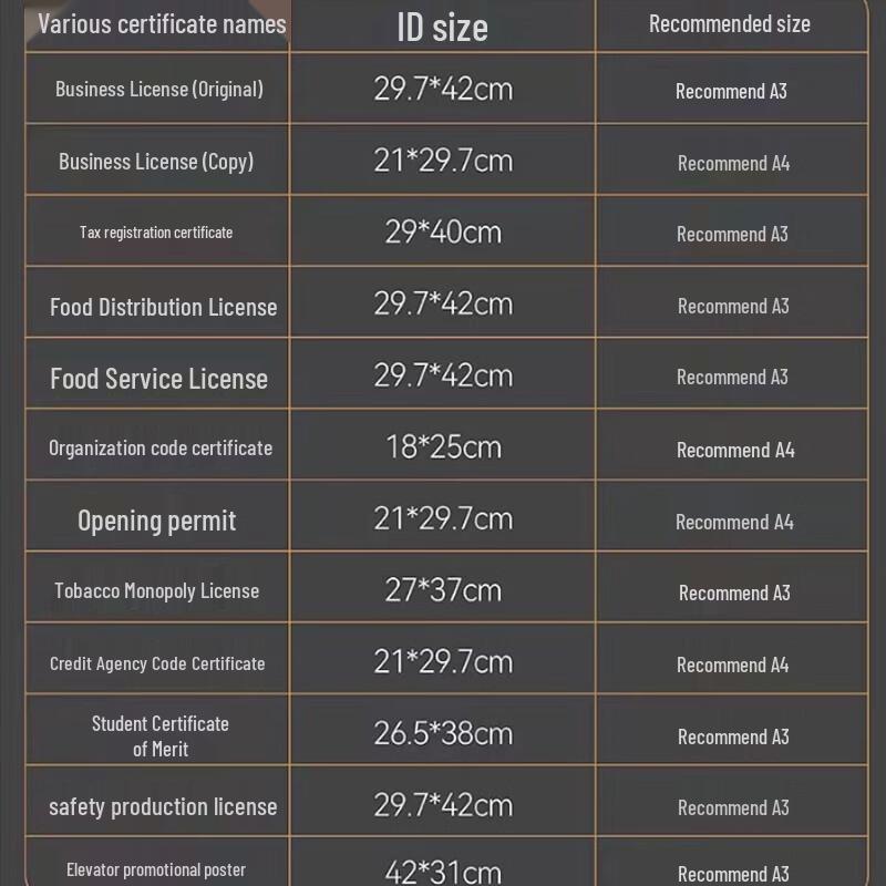 Hengming Taihe Magnetic A4 Display & File Protector Frame