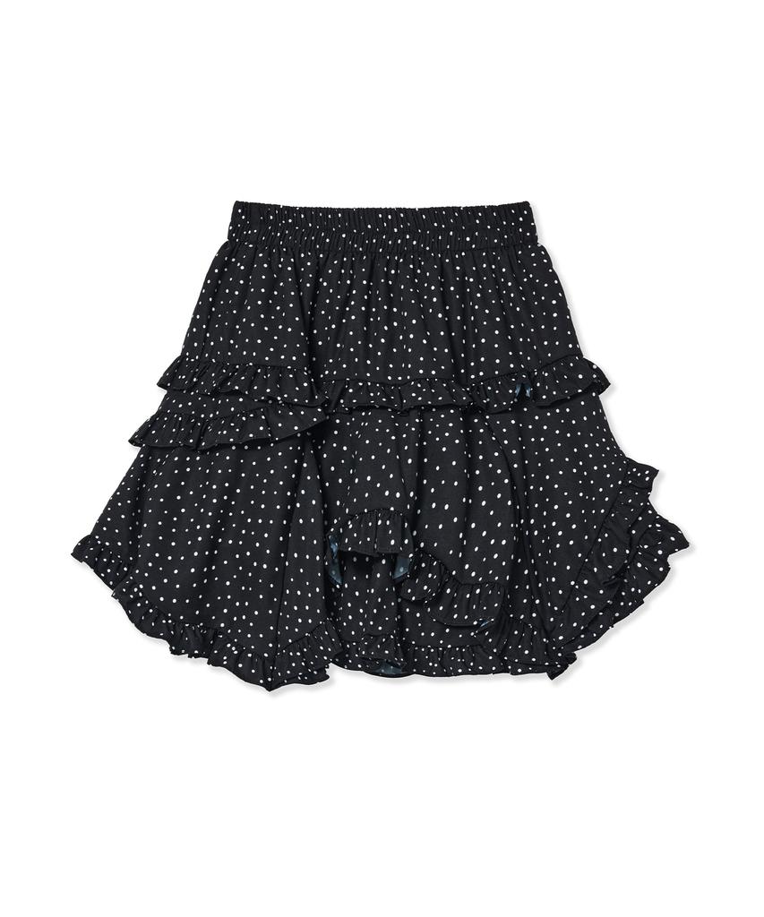 Midnight Move Frill Skirt (Dot)