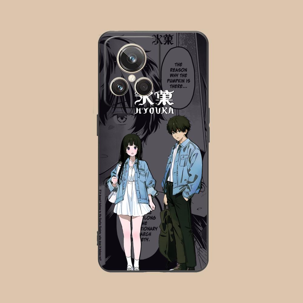 Hyouka Chitanda Oreki Mobile Phone Case for Realme 15 14 13 12 11 10 9 Pro Plus T i Lite 5G Colorful Printing Cover Cover Luxury