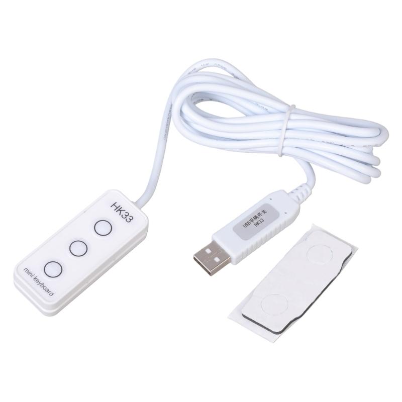 1 Taste/3 Tasten Tastatur mit Braille-Design USB Makro-Programmierbare Taste USB-Anschluss Tastatur für Arbeit und Gaming