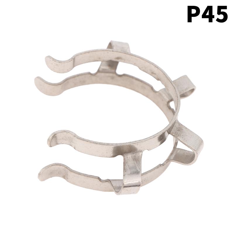 1Pc Stainless Steel Standard Ground Mouth Clip Caliber 14#19#24#29#34#45# Laboratory Clamp Heat Resisting Ground Clip Adapter