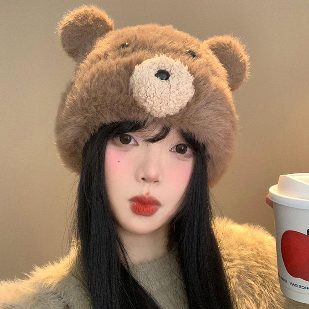 Knitted Knitted Hat Elegant Pullover Hat Outdoor Sports Ear Protection Cap