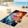 Πετσέτα Παραλίας Ποδοσφαιρική Εκτύπωση Eintracht Frankfurt, Μεγάλη Μαλακή Πετσέτα Γρήγορου Στεγνώματος για Παραλία Κάμπινγκ Κολύμπι