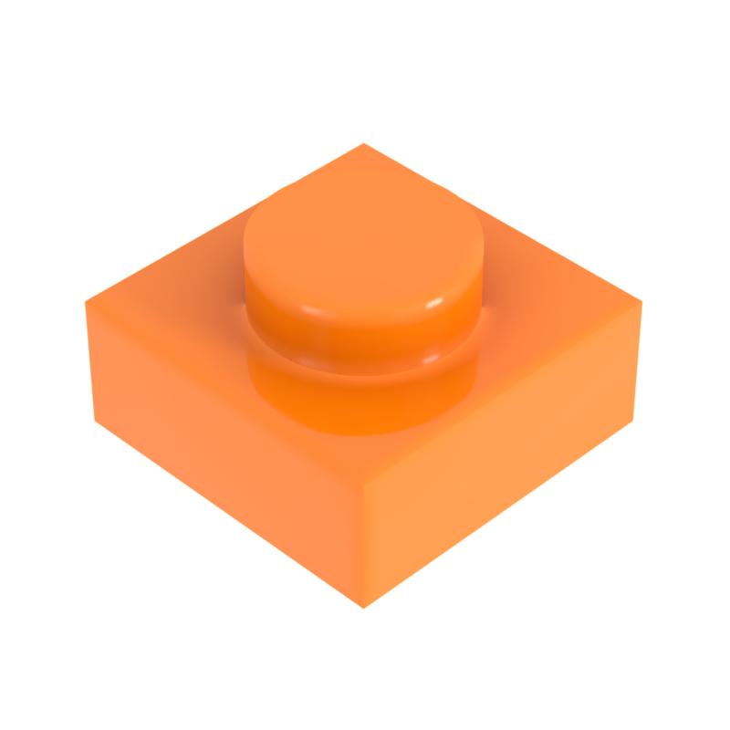 [Funbrick] 50PCS Plate 1x1 3024 Compatible Famous Small Particle Classic Building Blocks Educational Creative Toys MOC DIY