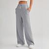 Women's Casual High- Wide-Leg Athletic Pants - Ideal For Sports & Fitness, Straight-Leg Silhouette