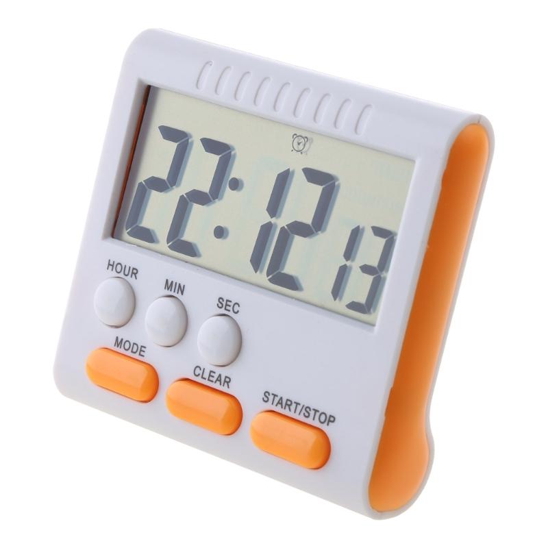 Multi-Function Electronic Timer Magnet Digital Timers Big LCD Display Count Up Countdown Timer for Break for Time Cookin