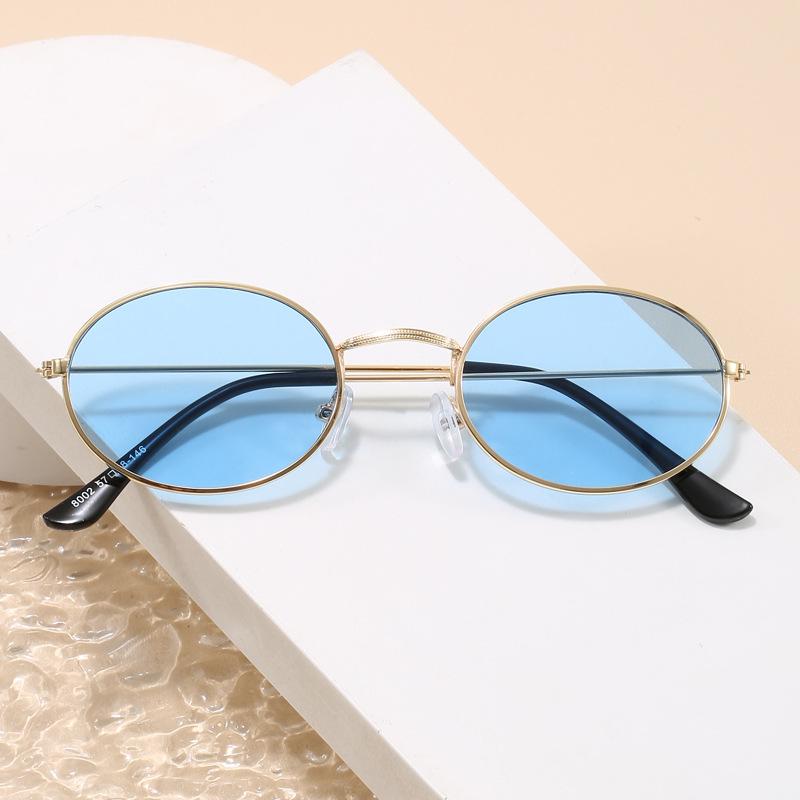 Korean Style Popular Sunglasses Oval Shape Uv400 Protection Men'S Sun Glasses Driving Hiking Female Sunglass