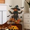 Halloween Pumpkin Scarecrow  Bedroom Living Room Home Decoration Wall Stickers