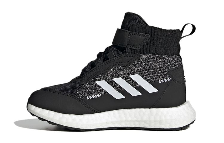

Adidas Abrasion Resistant High top Kids Running Shoes Black White Kids FZ2505 28
