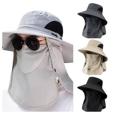 Big Eaves Fishing Hat Leisure Face Covering Mountaineering Hat New Sunshade Hat Men's