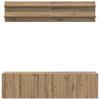 Wall Mounted TV Units 6 pcs Artisan Oak Wood Based Material