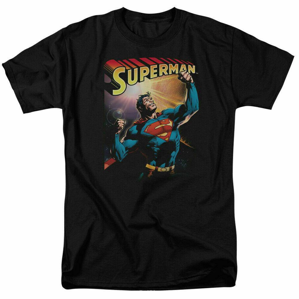 26 Superman Victory T Shirt Licensed Comic Book Movie Tee Black Unisex T-Shirt XXL