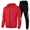 Men's Slim Fit Hooded Sweatshirt Sportswear Casual Two-Piece Set for Spring and Autumn
