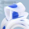 White Silicone U-Shaped Three-Quarter Shock Absorption Insoles for Casual Sports