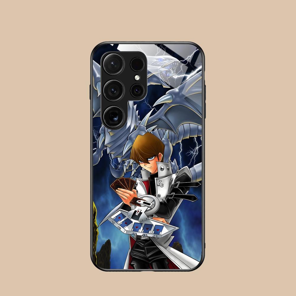 Yugioh Seto Kaiba Phone Case for Samsung Galaxy S26 S25 S24 S23 S22 S21 S20 Note20 Plus FE Ultra Glass Protective Cover