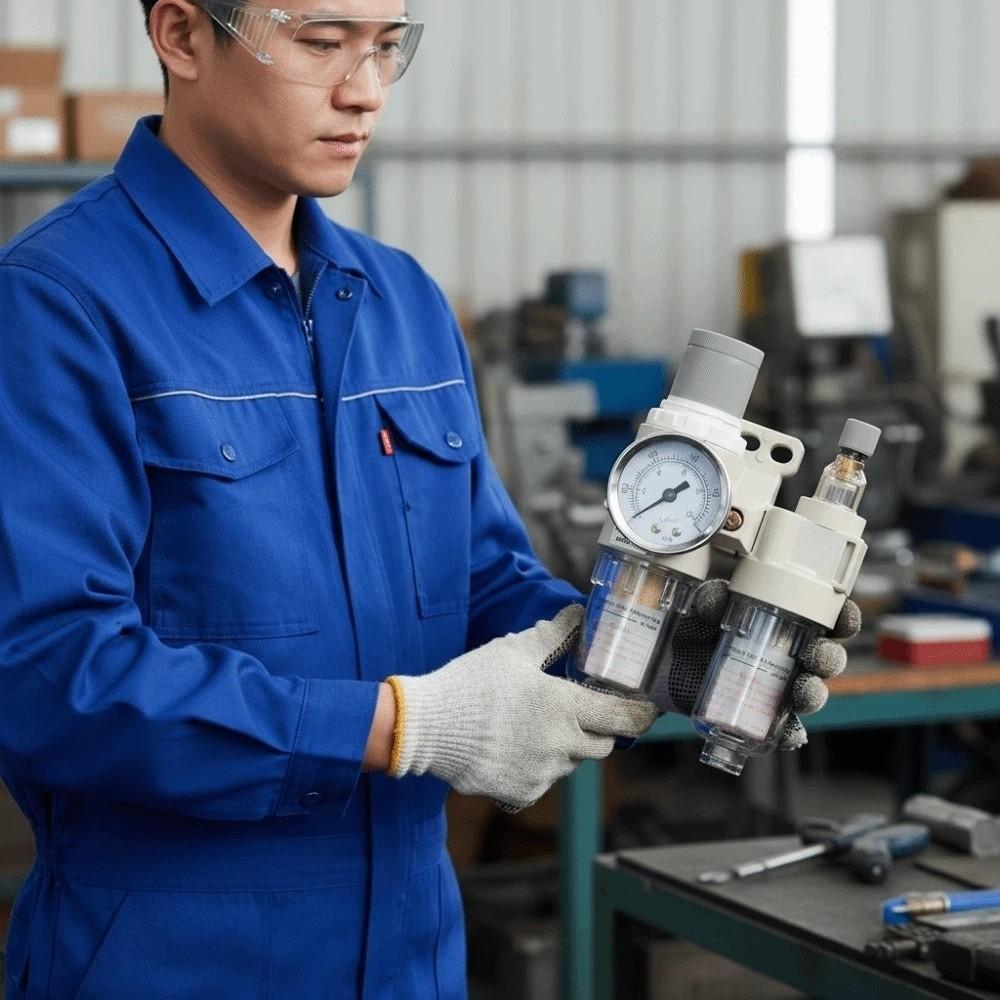 Pressure Regulator AFC2000 Pneumatic Filter Regulator Oil Water Moisture Separator Two-piece Air Filter Oil Water Separation